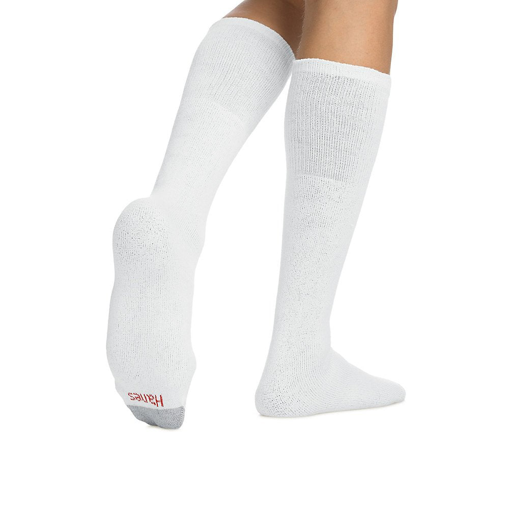 Hanes Men's Over-the-Calf Tube Socks White - 12 Pack