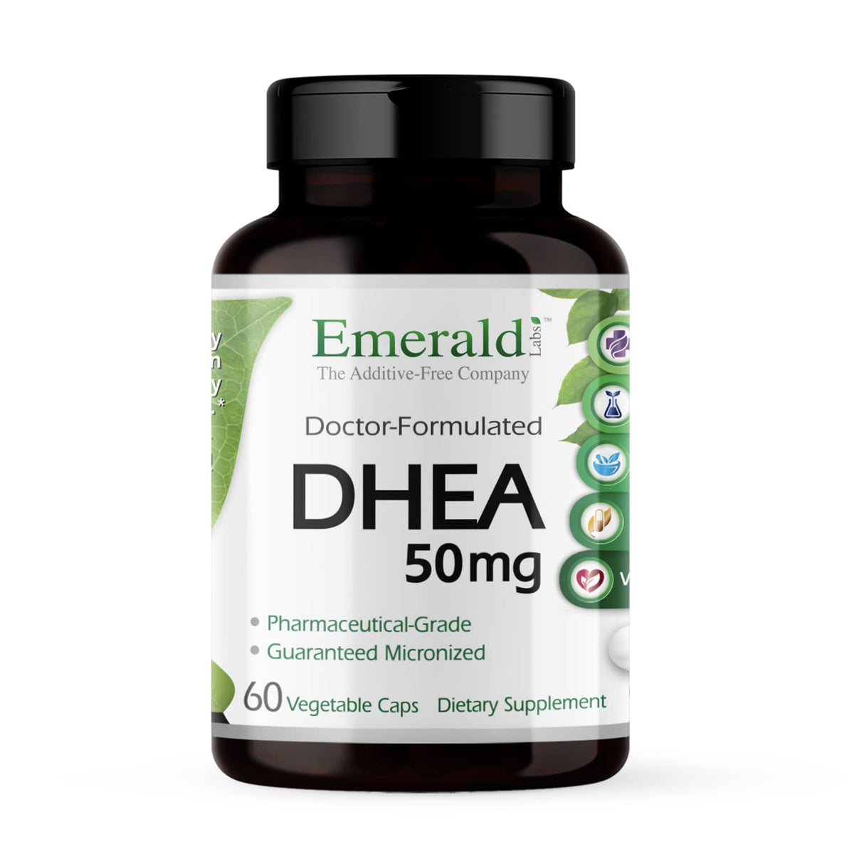 Emerald Laboratories DHEA 50mg Adrenal Support - 60 Vegetable Capsules