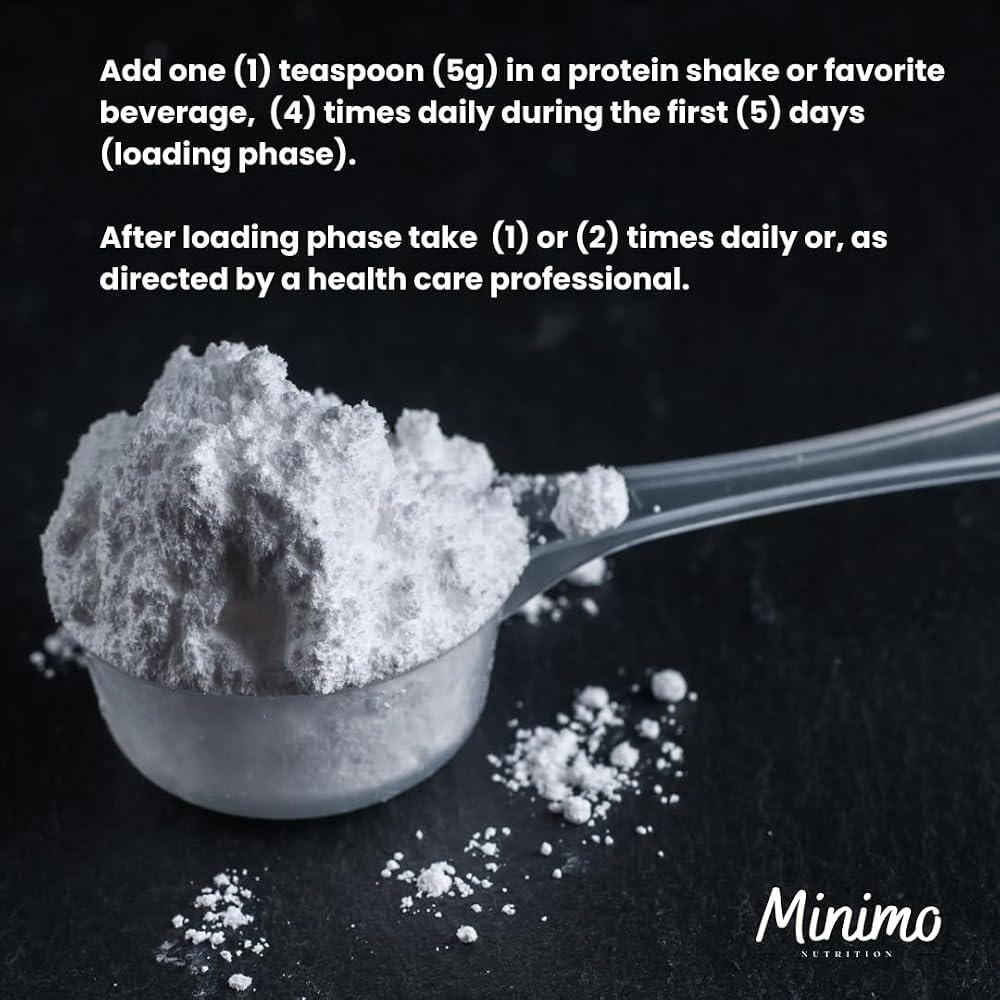 Minimo Nutrition Creatine Monohydrate Powder 5000mg - 50 Servings - image 5