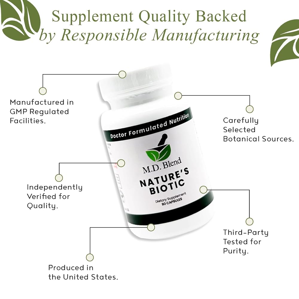 M.D. Blend Nature’s Biotic Berberine Supplement for Daily Wellness