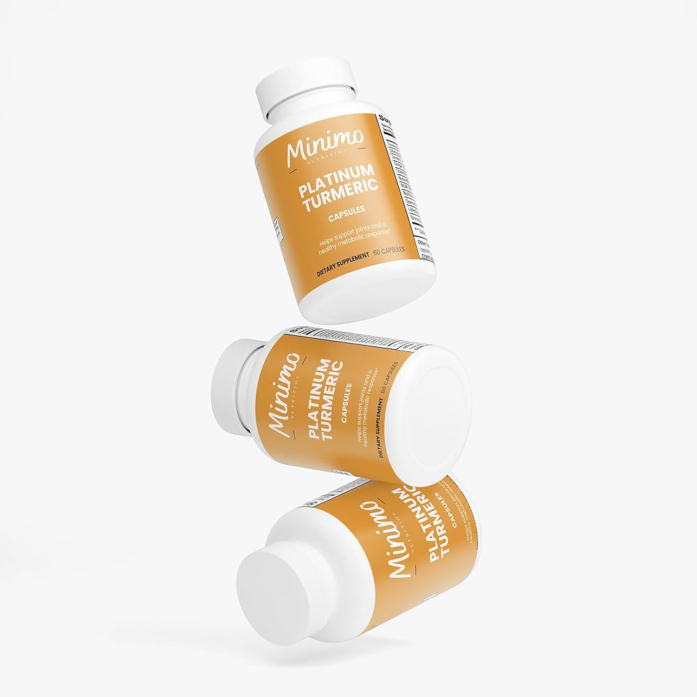 Minimo Nutrition Platinum Turmeric with Ginger - 60 Capsules - image 5