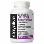 STAYALIVE Cortisol Manager Supplement 15-in-1 Complex - 120 Capsules