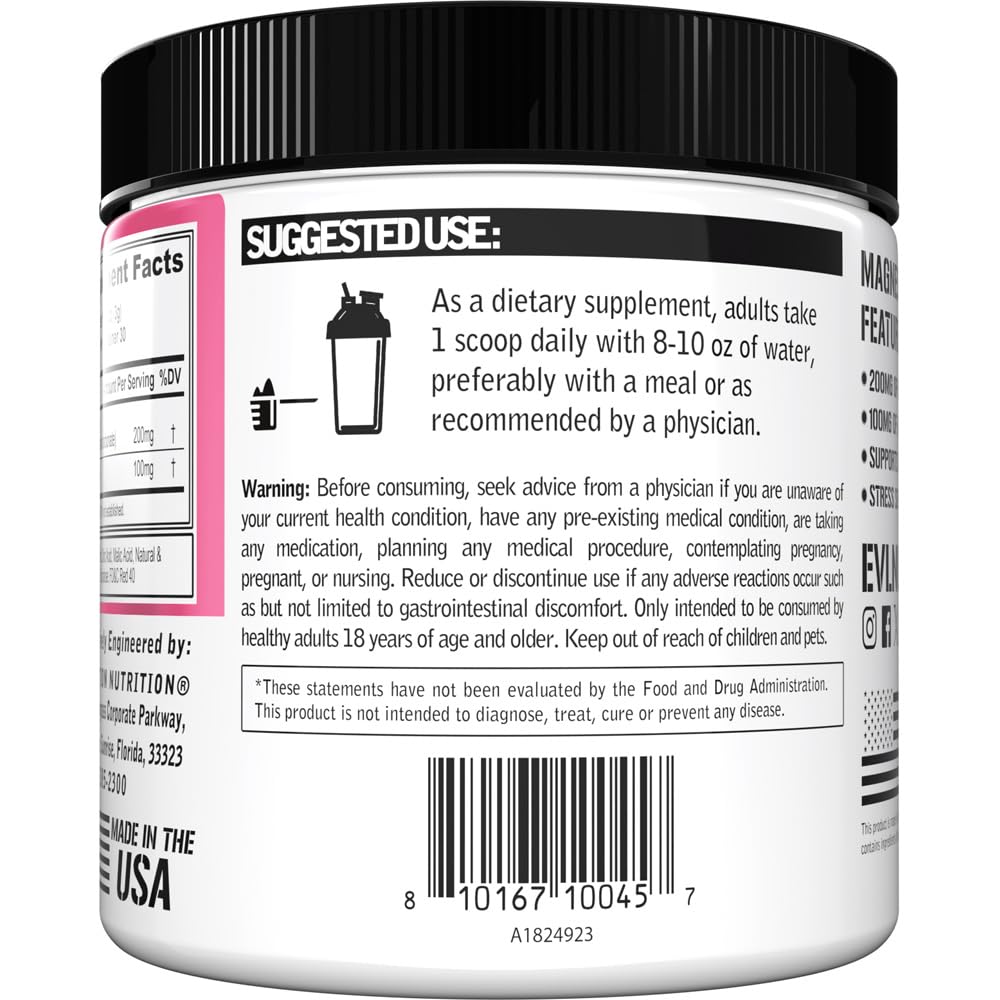 Evlution Magnesium + L-Theanine Powder for Relaxation - 30 Servings - image 5