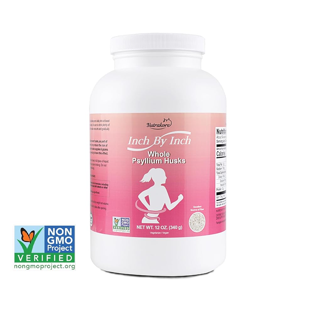 Nutrakore Inch By Inch Whole Psyllium Husks Powder - 12 oz - image 2