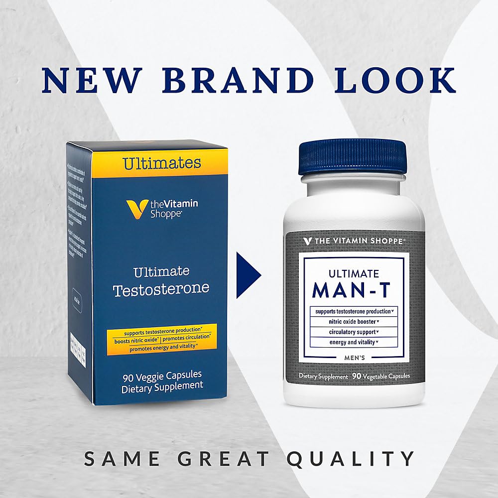 The Vitamin Shoppe Testosterone Booster Male Vitality - 90 Vegetarian Capsules - image 2