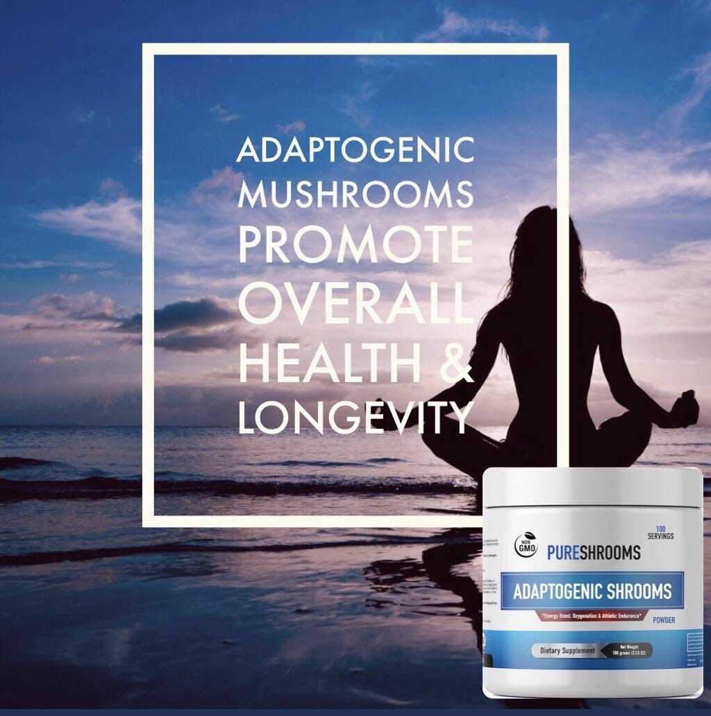 Limitless Naturals Pure Shrooms Adaptogenic Powder - 100 Servings - image 6