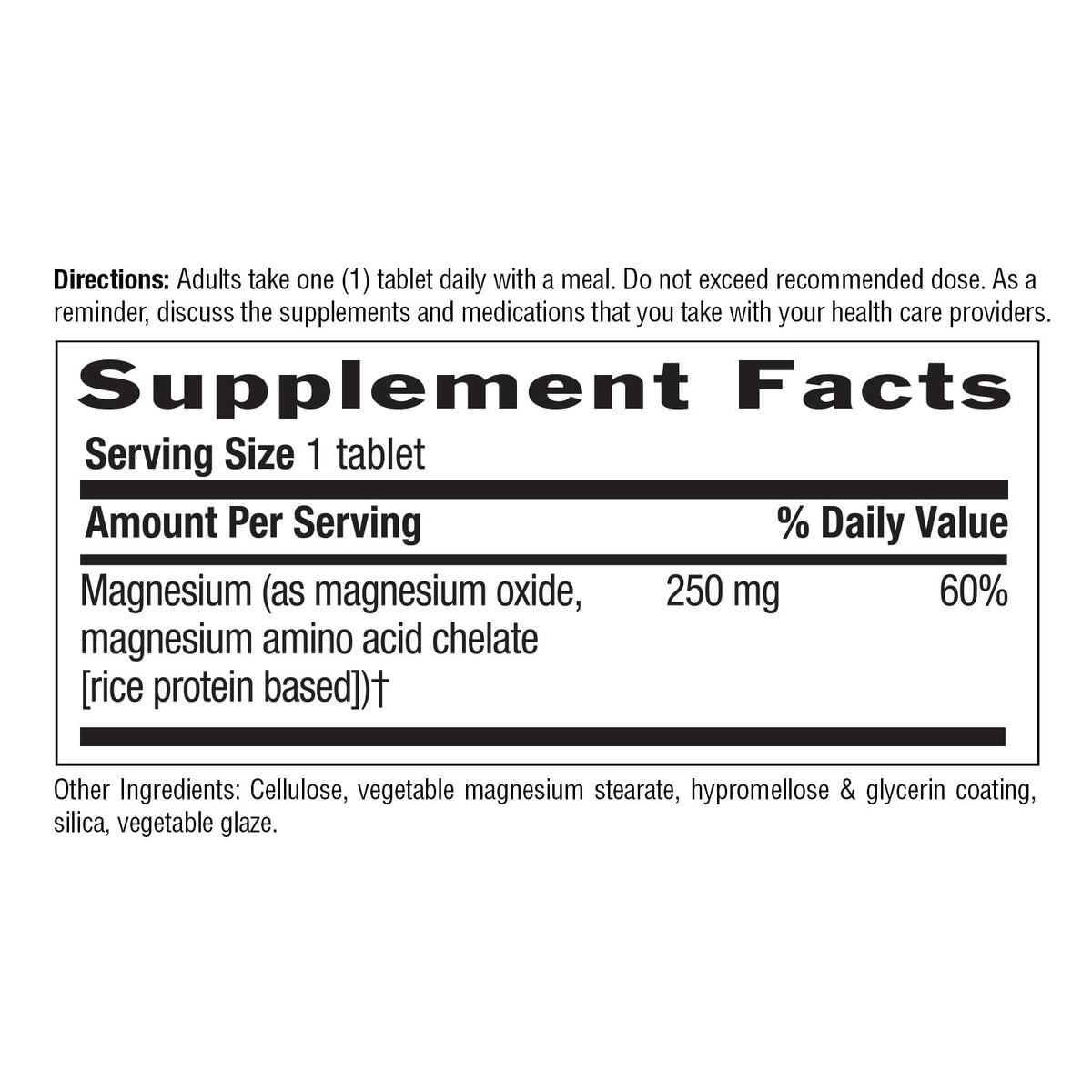Country Life Chelated Magnesium 250mg Tablets - 240 Count - image 5