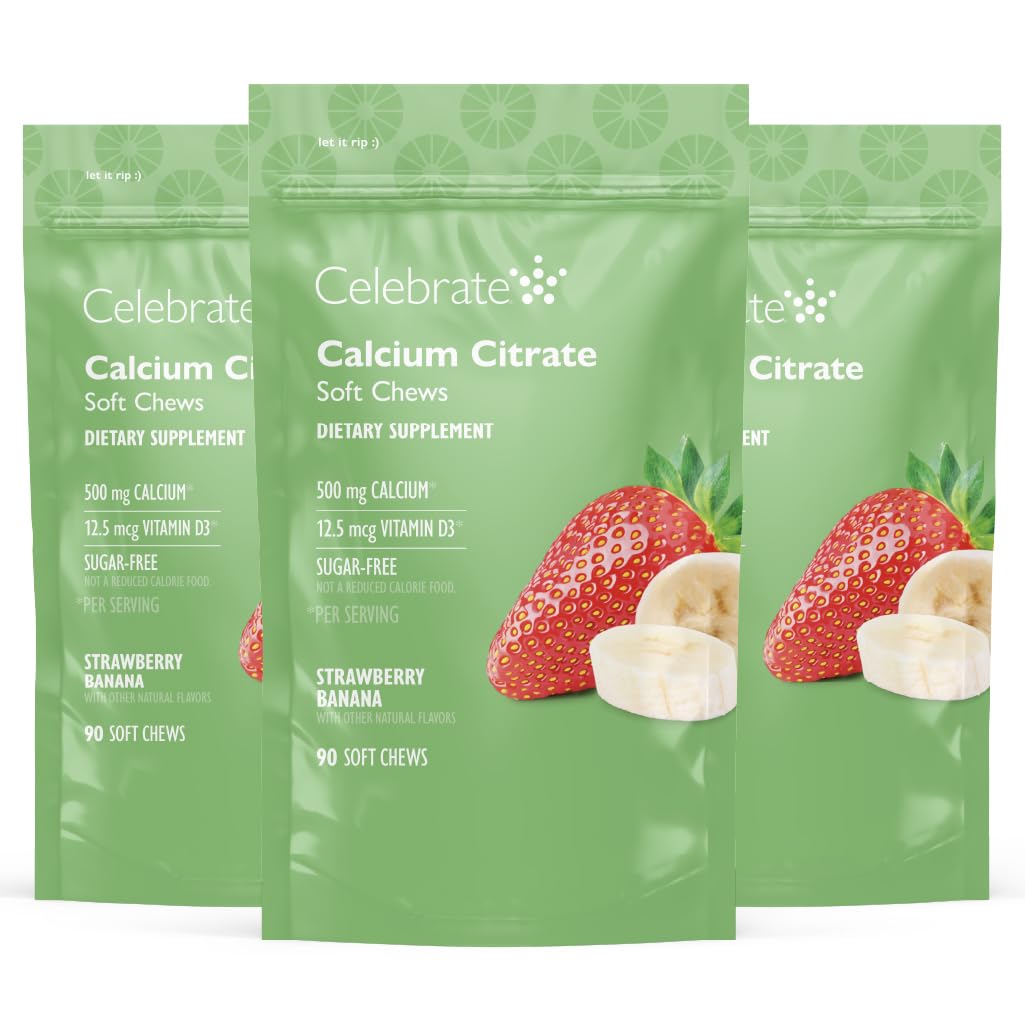 Celebrate Vitamins Bariatric 500mg Calcium Citrate Soft Chews