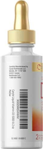 Carlyle Liquid Vitamin D3 5000 IU - 2 fl oz - image 3