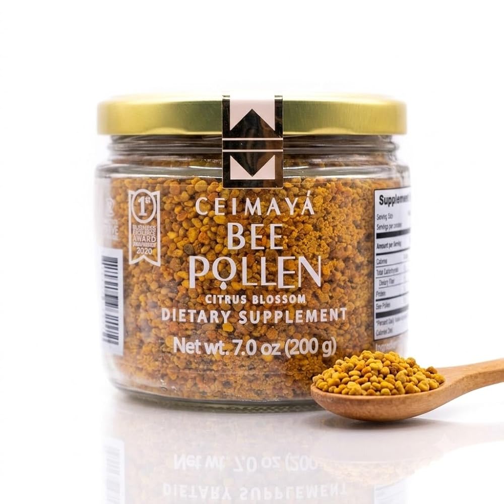 CEIMAYÁ Raw Bee Pollen Granules Natural Energy & Immunity - 7 oz