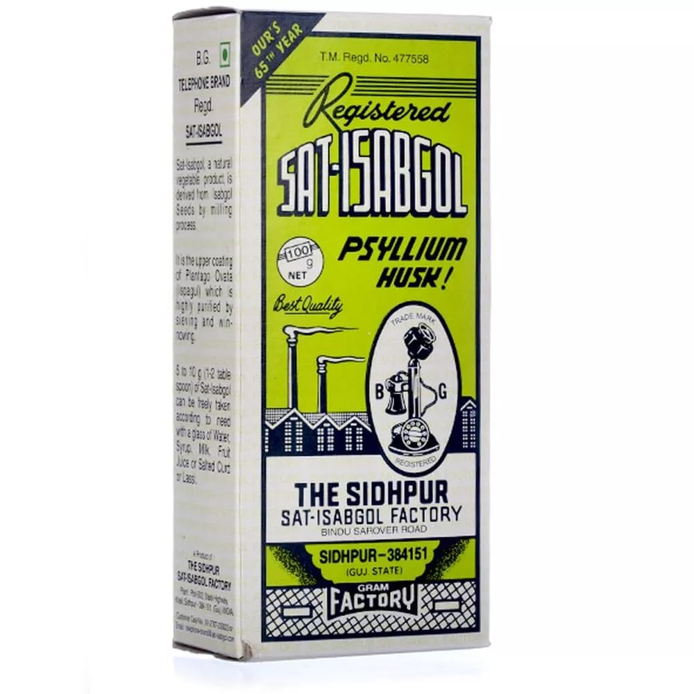 Generic Sat-Isabgol Psyllium Husk - 100g