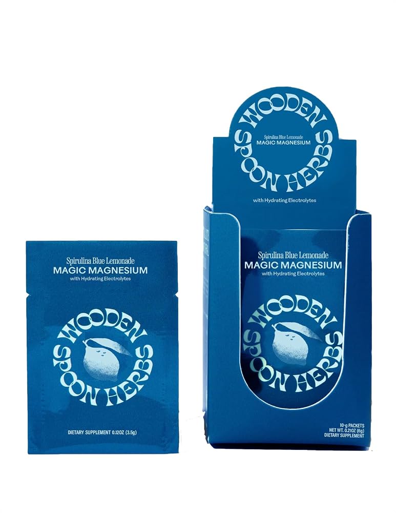 Wooden Spoon Herbs Magic Magnesium Citrate Powder Drink Mix (Blue