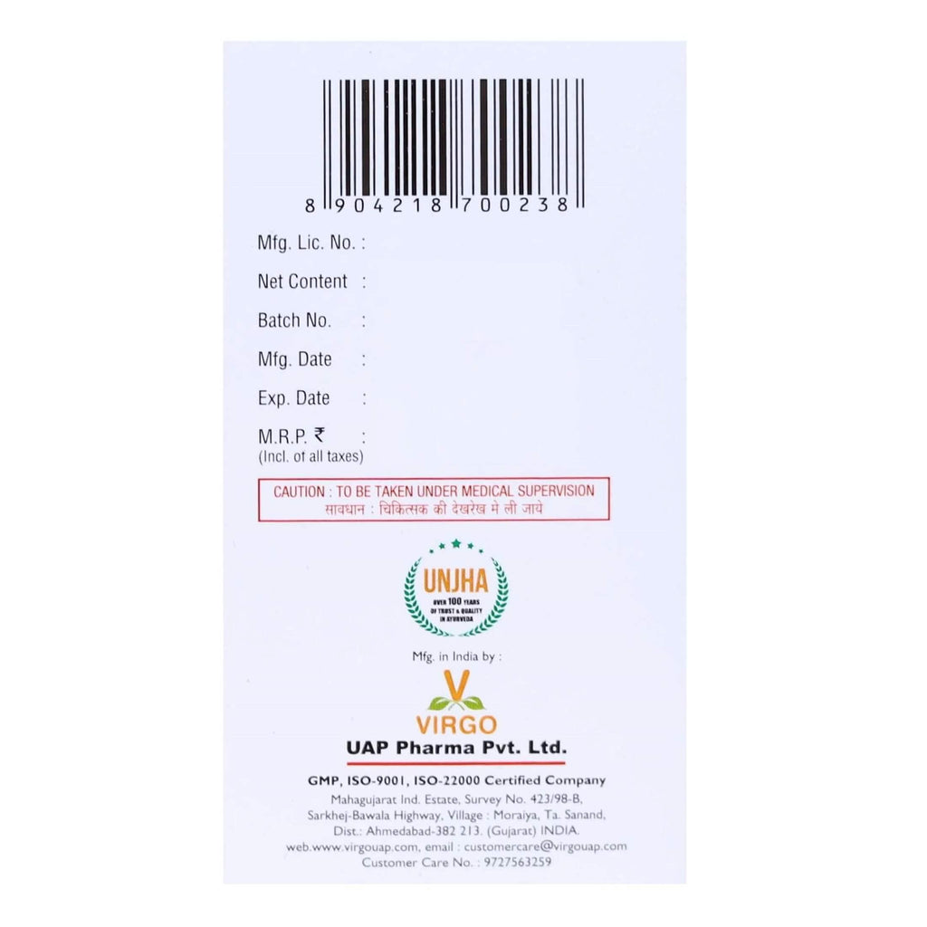 Virgo Arsaquit Tablets with Triphala & Guggulu - 60 Tablets - image 4