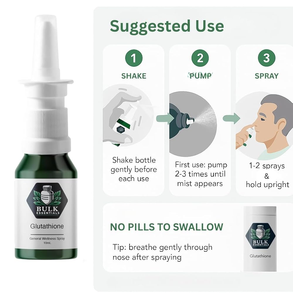 Bulk Essentials Glutathione Spray 2mg - 100 Servings - image 4