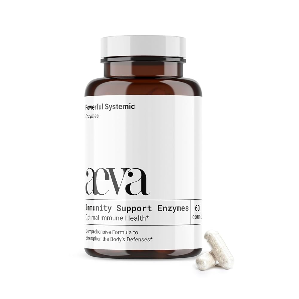 AEVA Immunity Support Enzymes with Serrapeptase - 60 Capsules