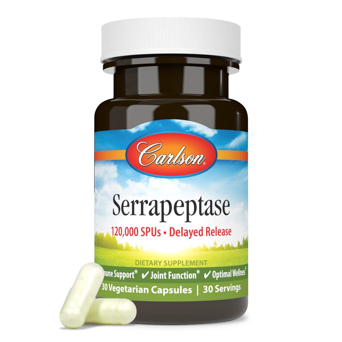 Carlson Serrapeptase 120000 SPUs Delayed Release - 30 Capsules - image 5