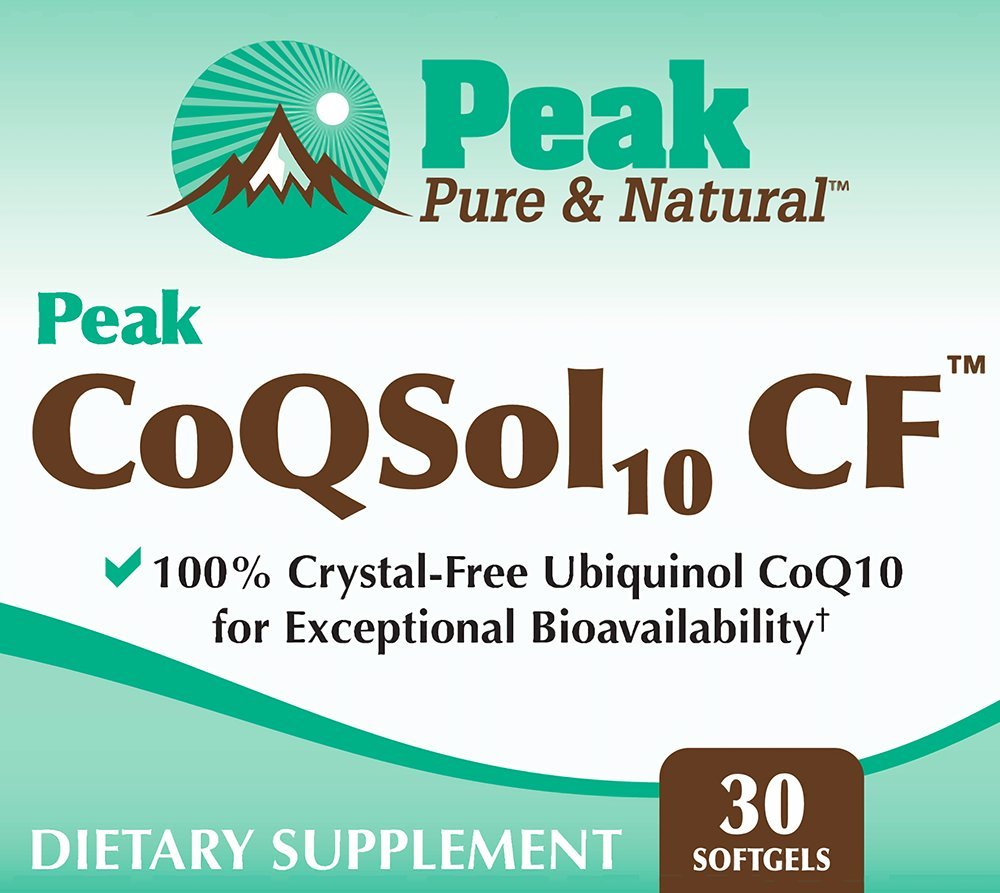 Peak Pure & Natural CoQSol10 CF Ubiquinol CoQ10 - 30 Softgels - image 2