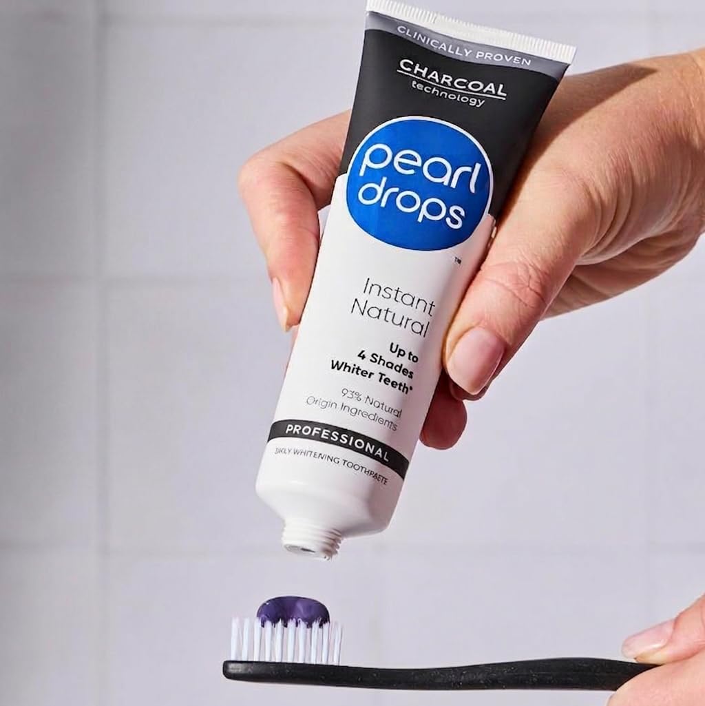 Pearl Drops Instant Natural White Activated Charcoal - 75ml - image 3
