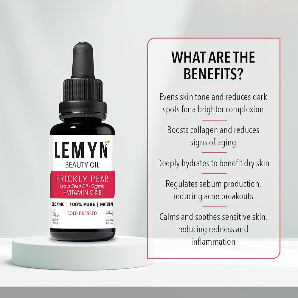 Lemyn Organics Prickly Pear Oil with THD Vitamin C - 0.5 Fl Oz - image 3