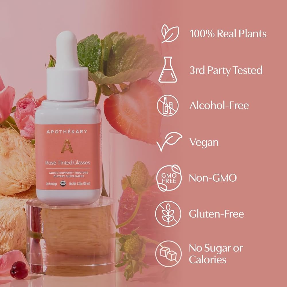 Apothékary ApothéKary Rosé-Tinted Glasses Liquid Herbal Drops