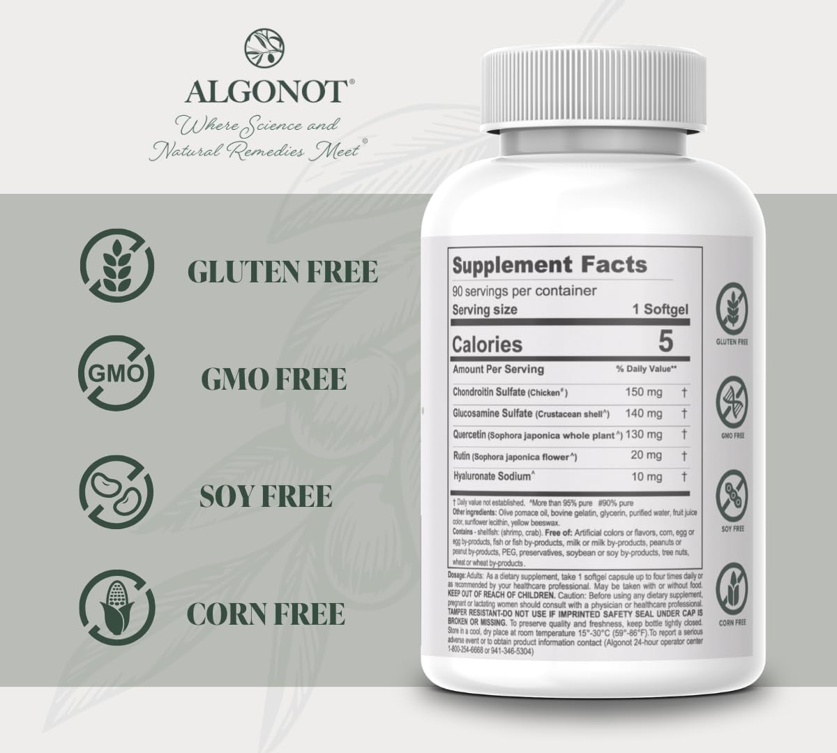 Algonot CystoProtek Bladder Health Softgels - 90 Capsules - image 4