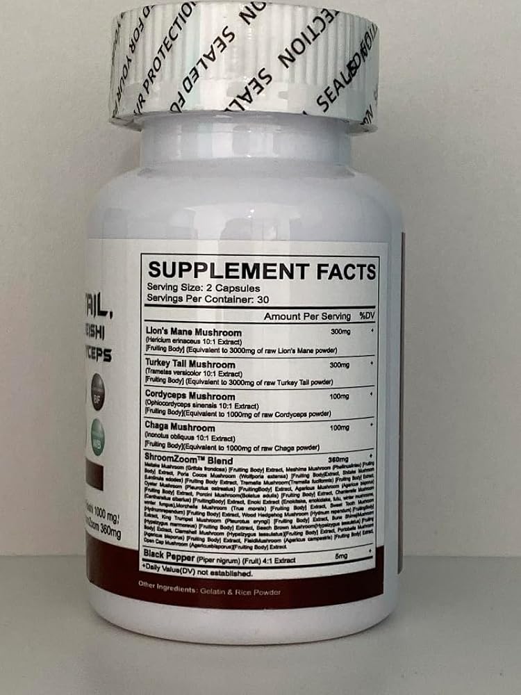 Xuore Shilajit Mushroom & Herb Supplement - 180 Capsules - image 8
