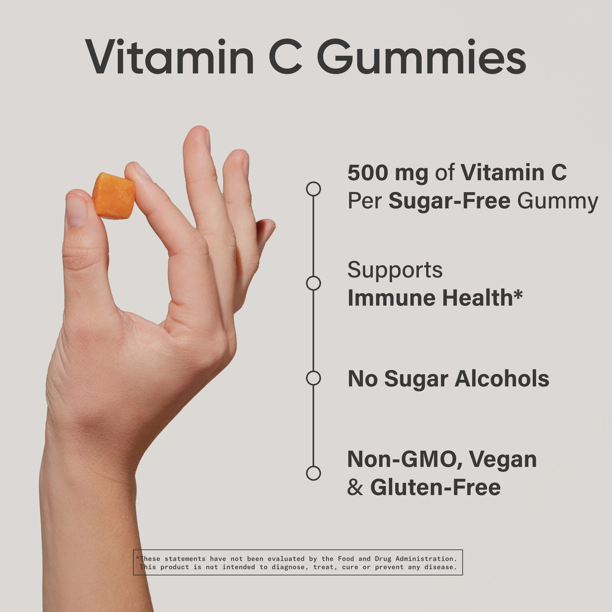 Sports Research Vitamin C Sugar-Free Gummies 500mg - 60 Count - image 2