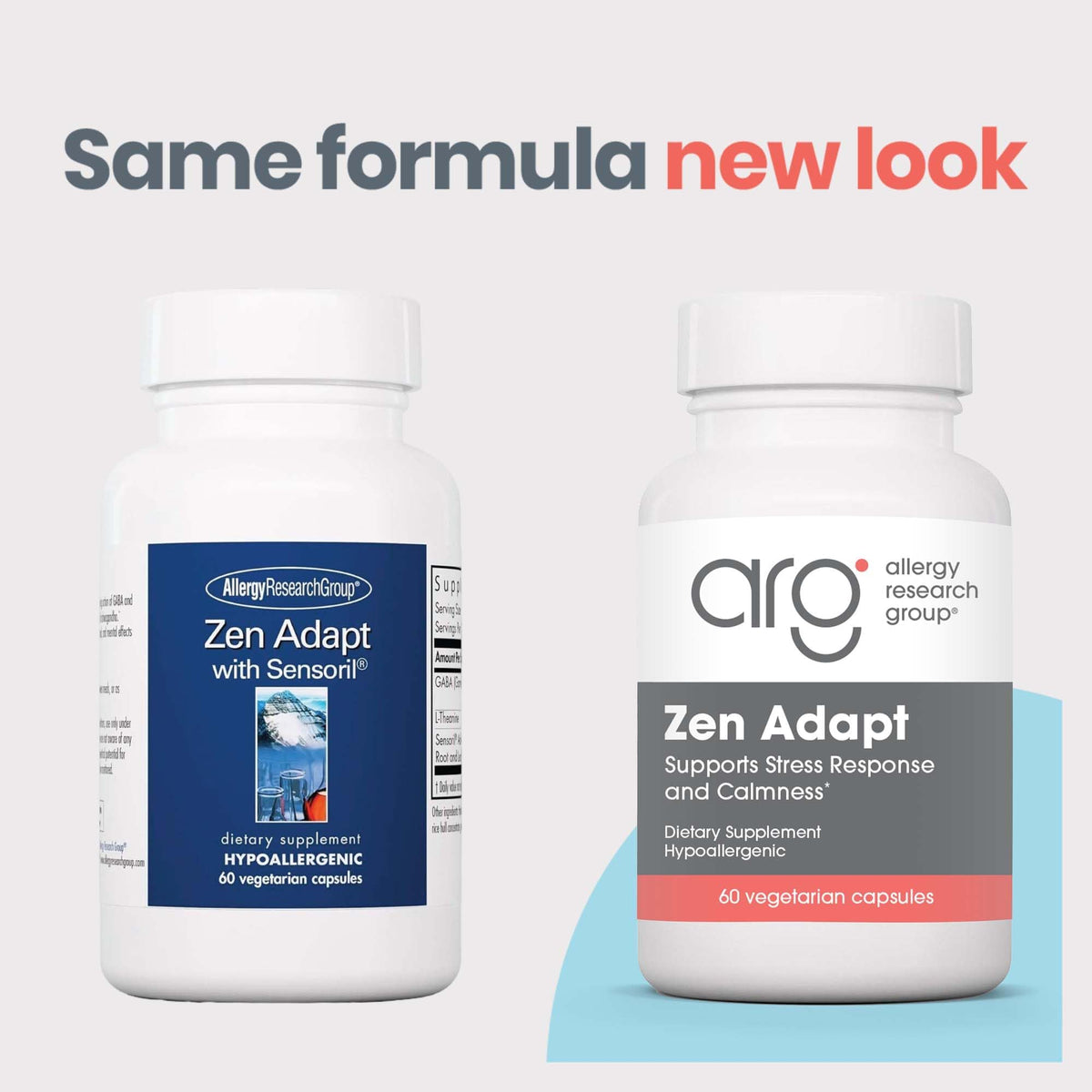 Allergy Research Group Zen Adapt L-Theanine GABA Capsules - 60 Count - image 3