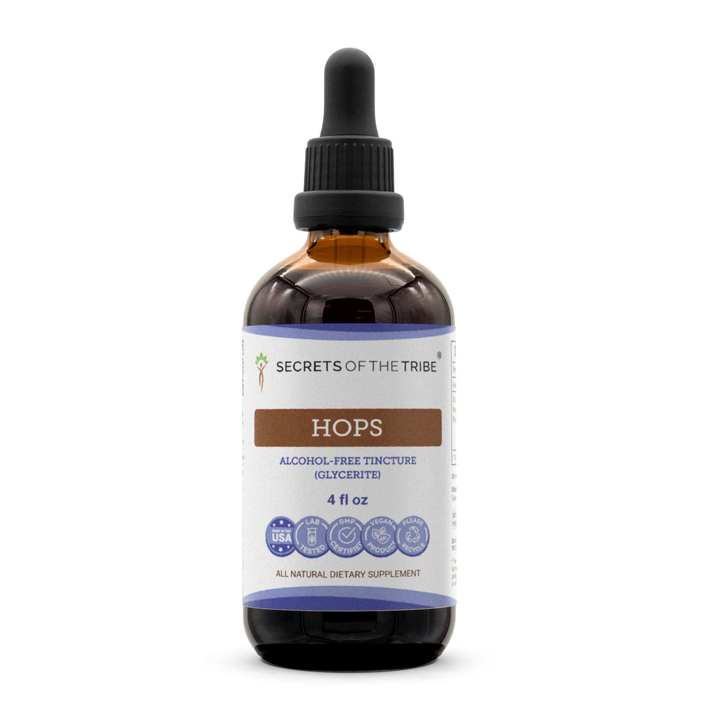 Secrets of the Tribe Hops Tincture Alcohol-Free Liquid Extract