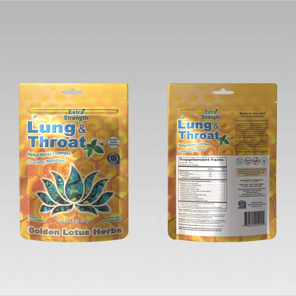Golden Lotus Herbs Lung & Throat Lozenges, Organic - 20 Count - image 3