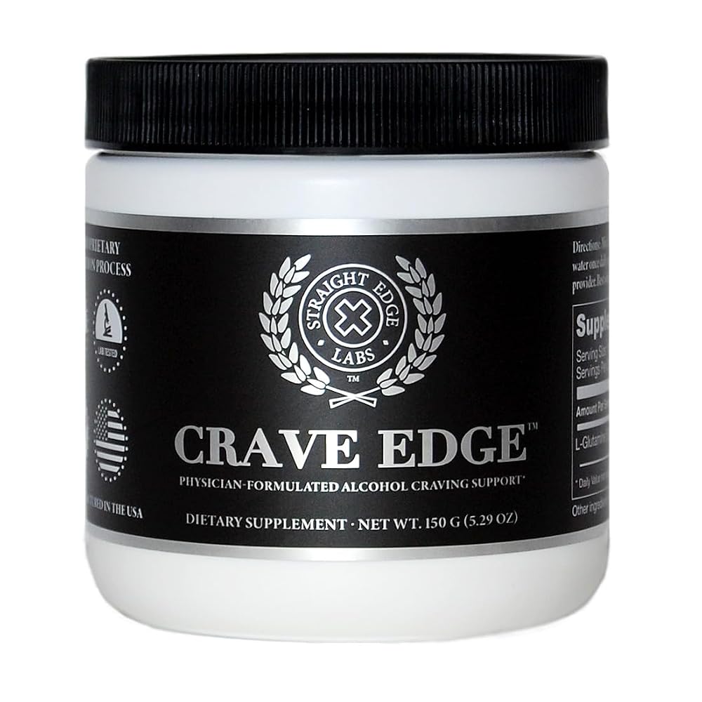 Straight Edge Labs Crave Edge L-Glutamine Powder - 30 Servings