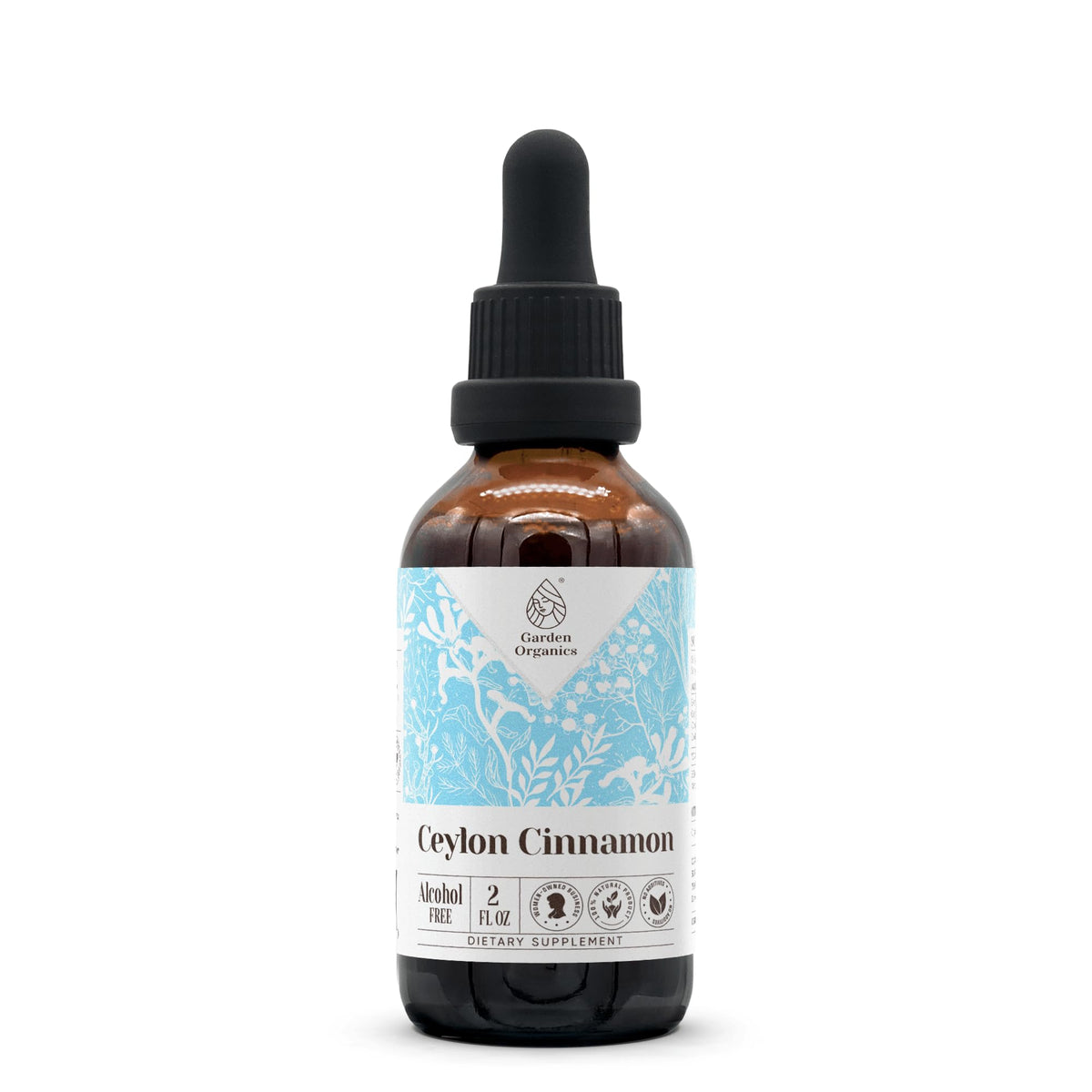 Garden Organics Ceylon Cinnamon Alcohol-Free Natural Tincture Extract