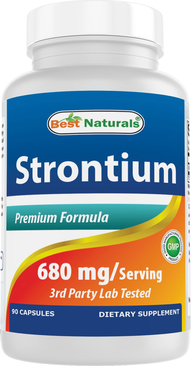 Best Naturals Strontium Bone Building Formula 680mg - 90 Capsules