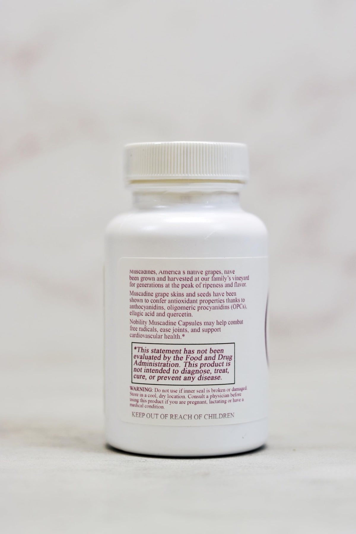 NOBILITY Naturals Muscadine Seed & Skin Capsules - 60 Count - image 2