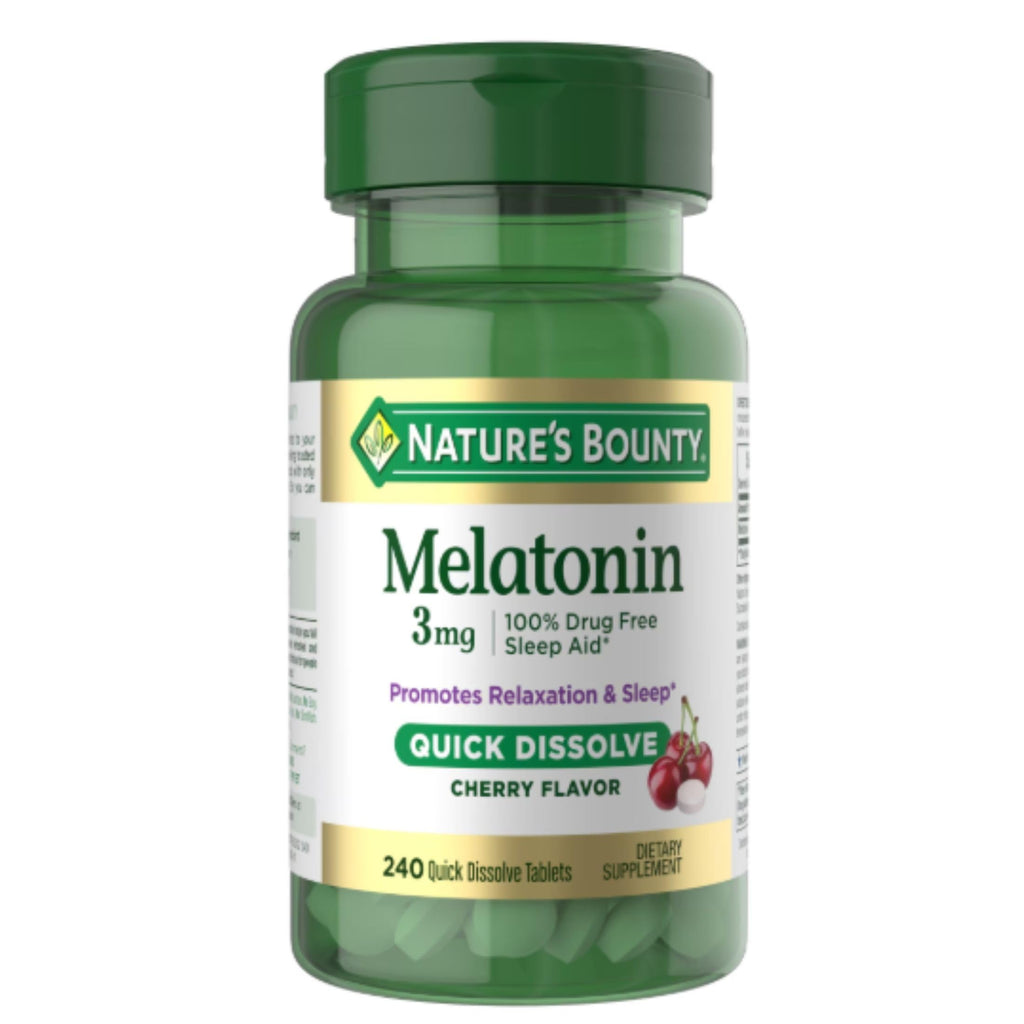 Nature's Bounty Melatonin 3 mg Quick Dissolve Tablets - 240 Count - image 2