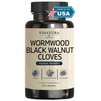 VINATURA Wormwood Black Walnut Clove Capsules - 60 Count