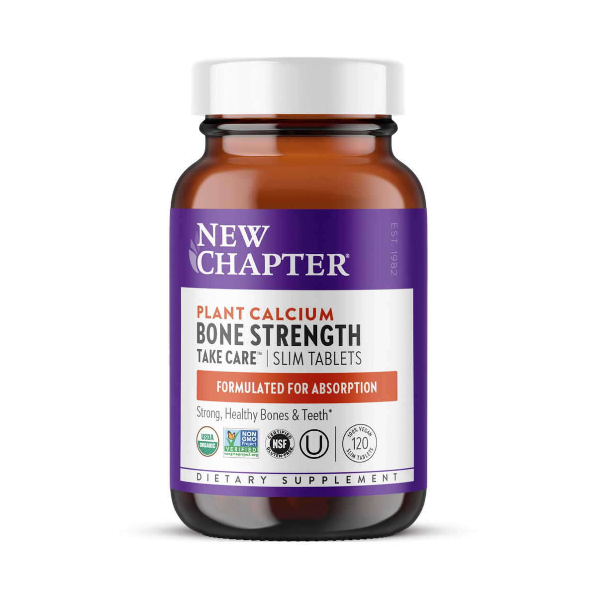 New Chapter Bone Strength Take Care Calcium - 120 Tablets