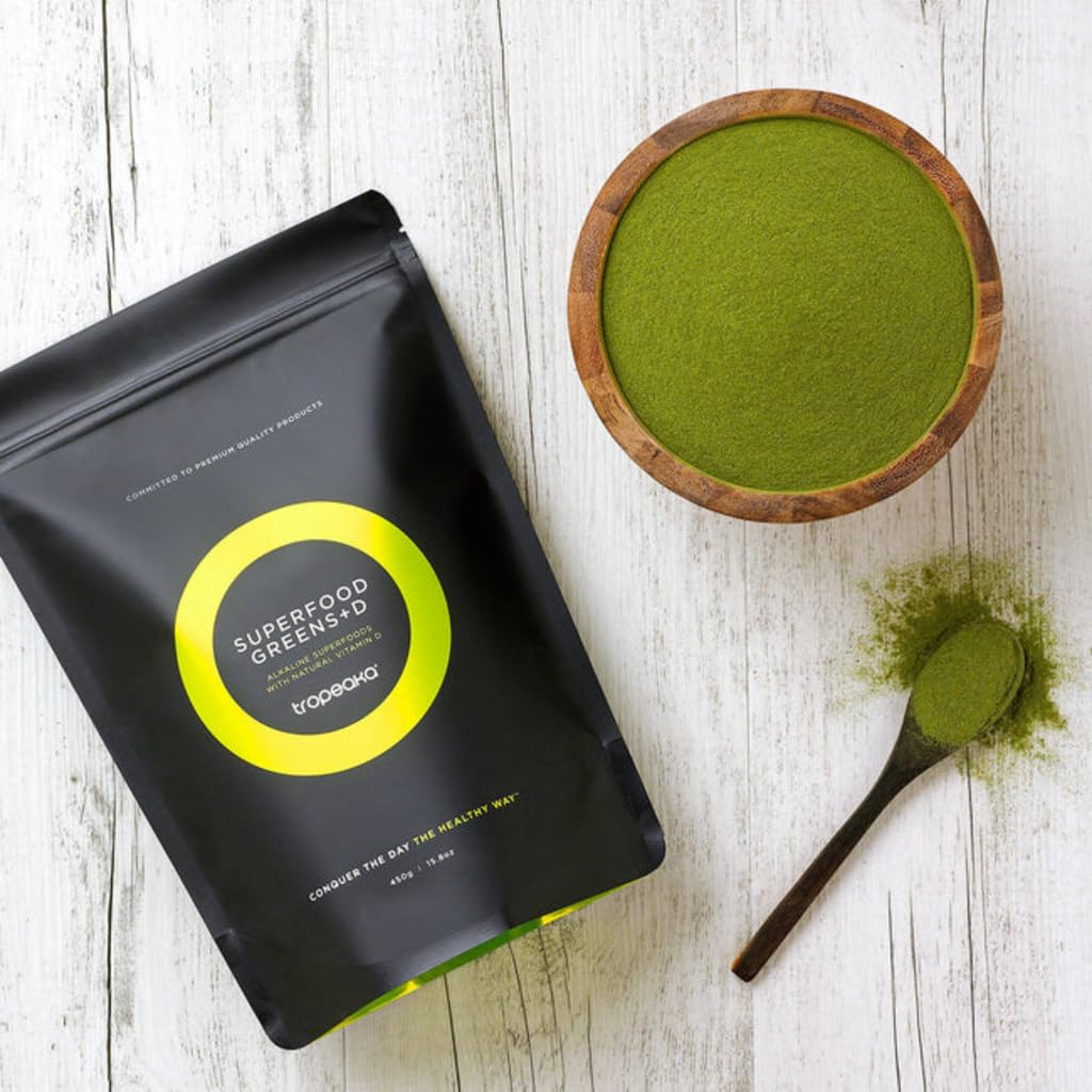 Tropeaka Superfood Greens + D Powder for Energy & Immune Support - 7oz - image 2