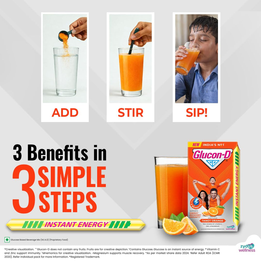 Glucon-D Orange Powder - 400g - image 10