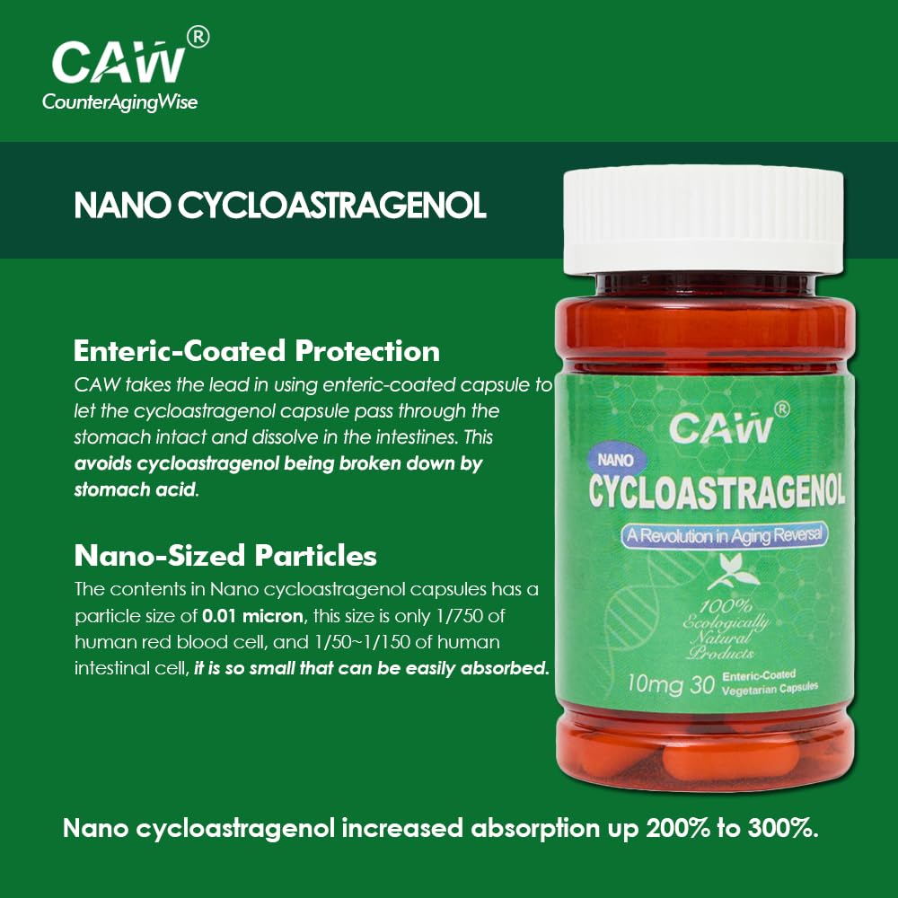 CAW Nano Cycloastragenol 10mg 30caps