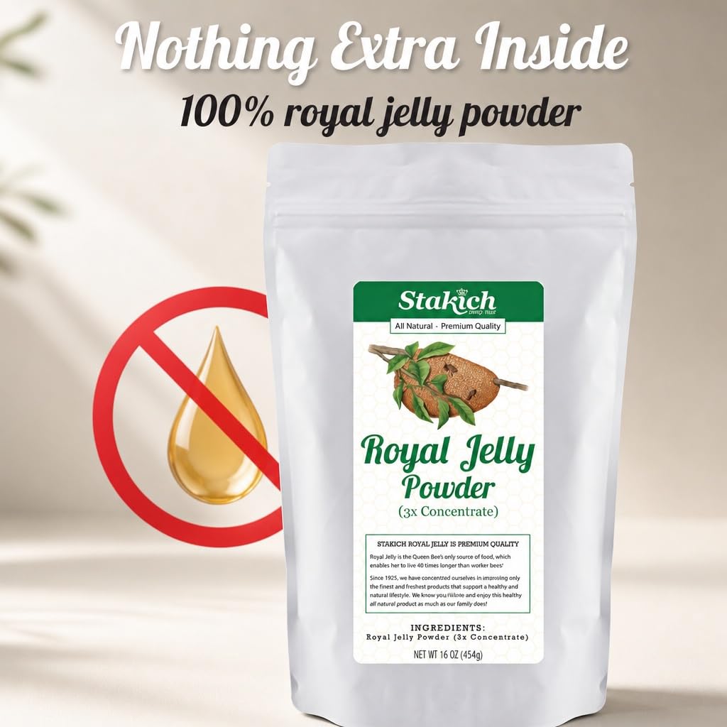Stakich Royal Jelly Powder 3X Concentrate Freeze Dried - 1 lb - image 3