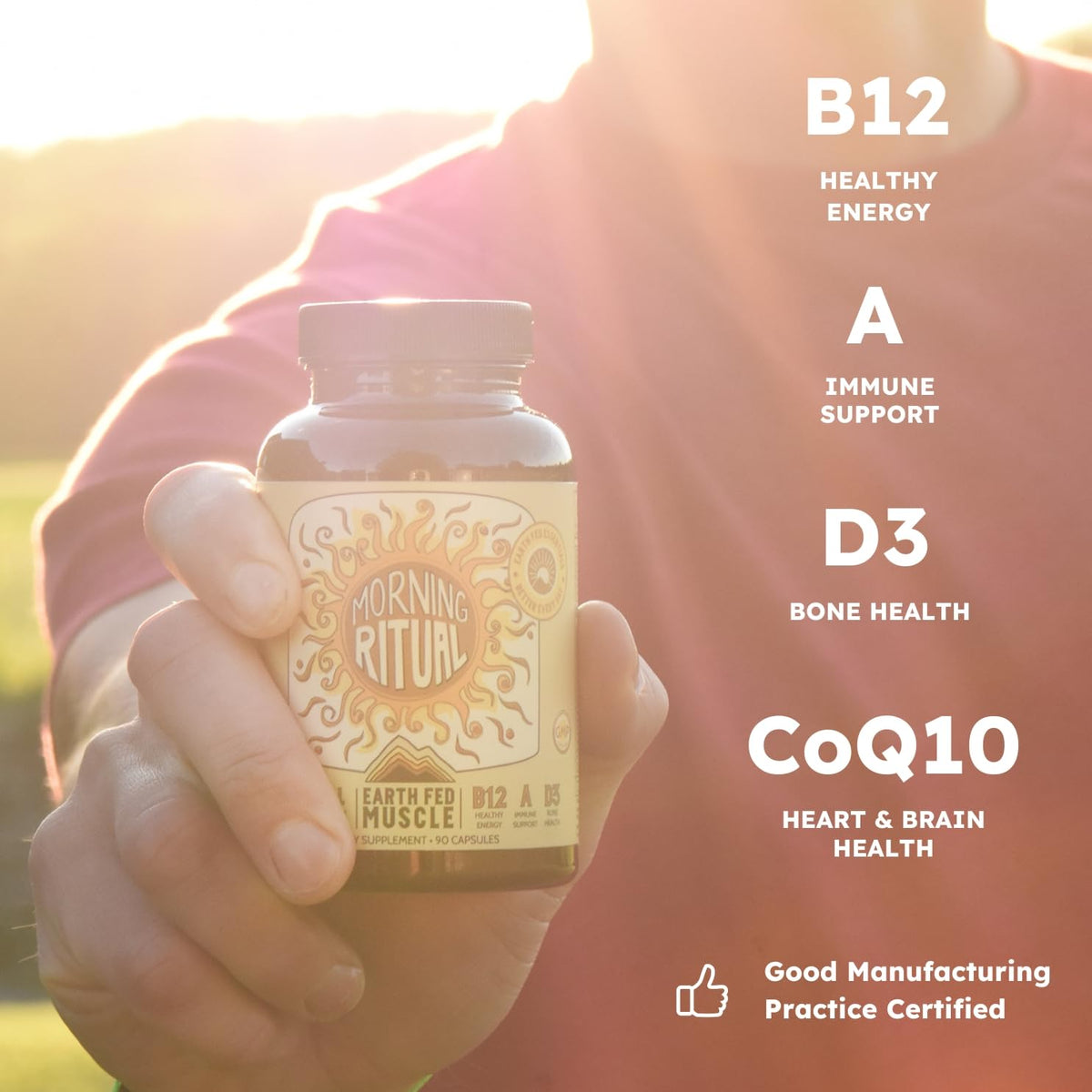 Earth Fed Muscle Morning Ritual Multivitamin - 90 Capsules - image 3