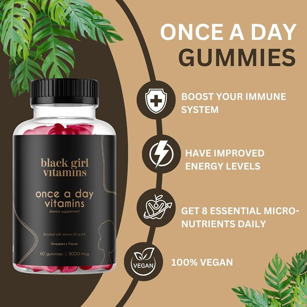 Black Girl Vitamins Complete Wellness Gummy Bundle D3 - 4 Pack - image 2