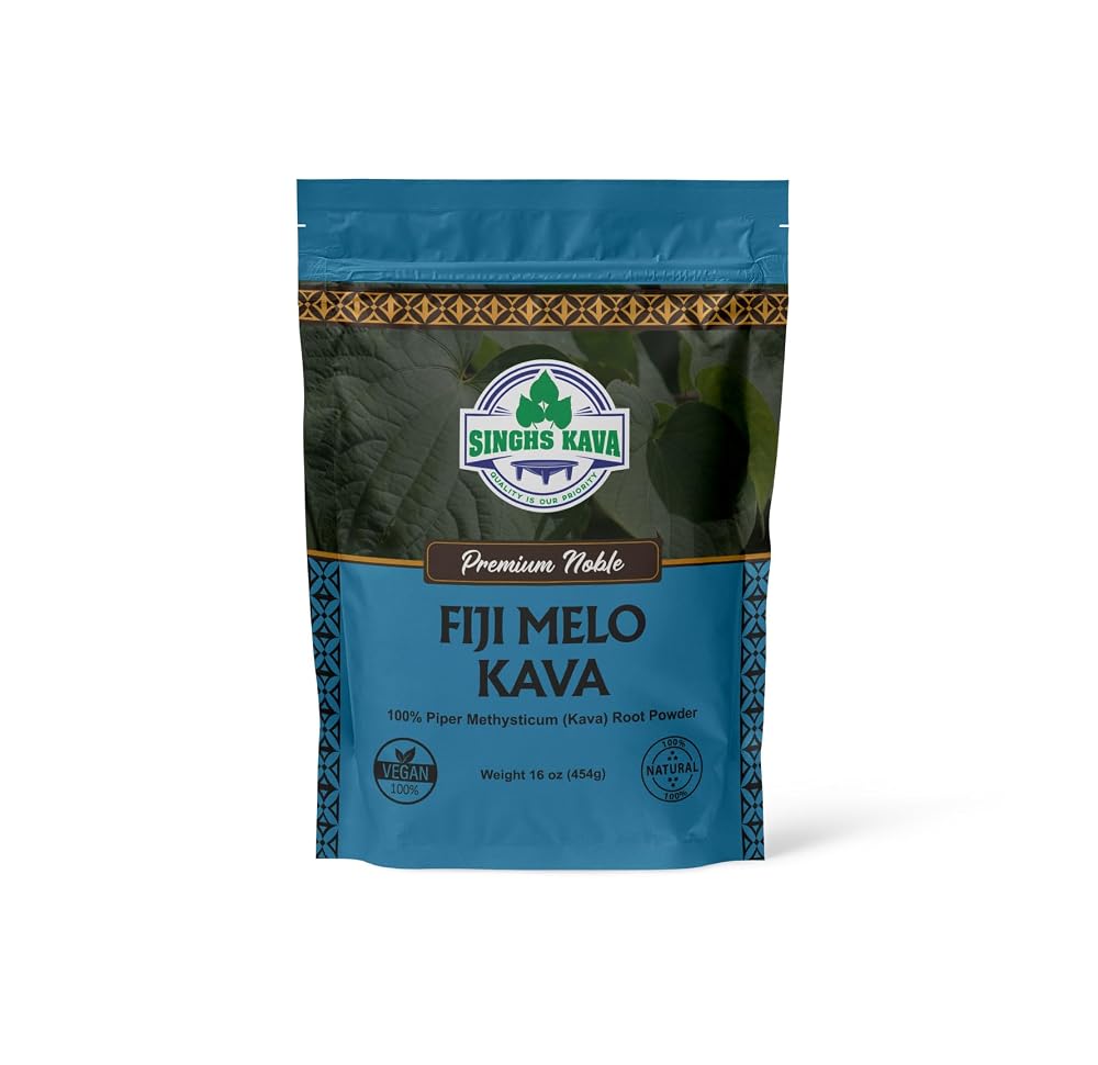 SINGHS Premium Noble Fijian Kava Root Powder (Waka) - 16 oz