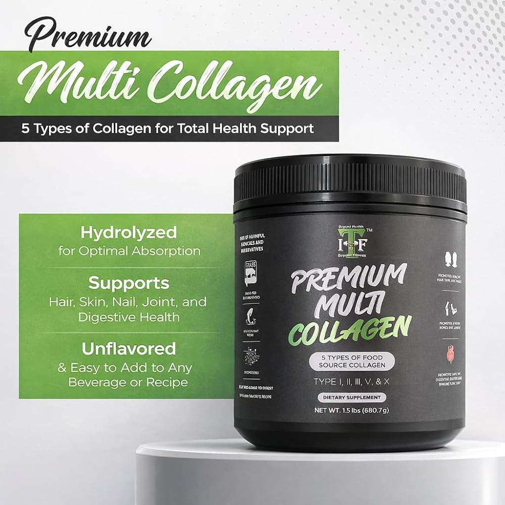 Impact Total Fitness Multi Collagen Peptides Powder - 30 Servings - image 2