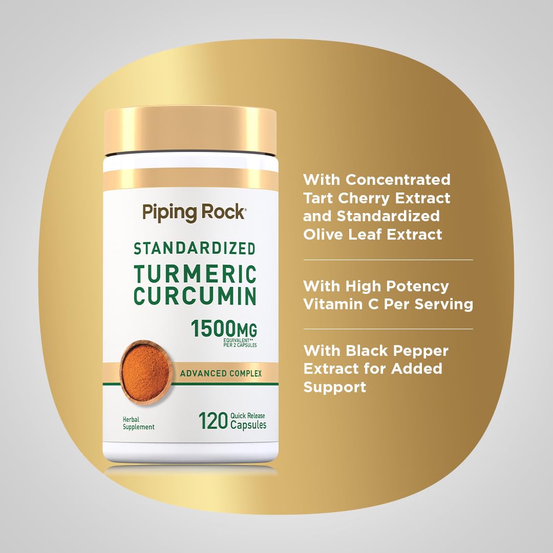 Piping Rock Turmeric Curcumin Complex - 120 Capsules - image 4