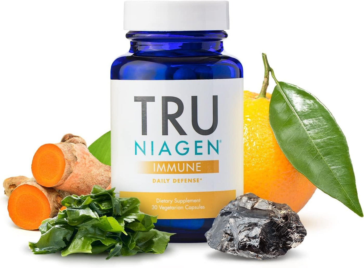TRU NIAGEN Immune Support Supplement with Vitamin D3 - 30 Capsules