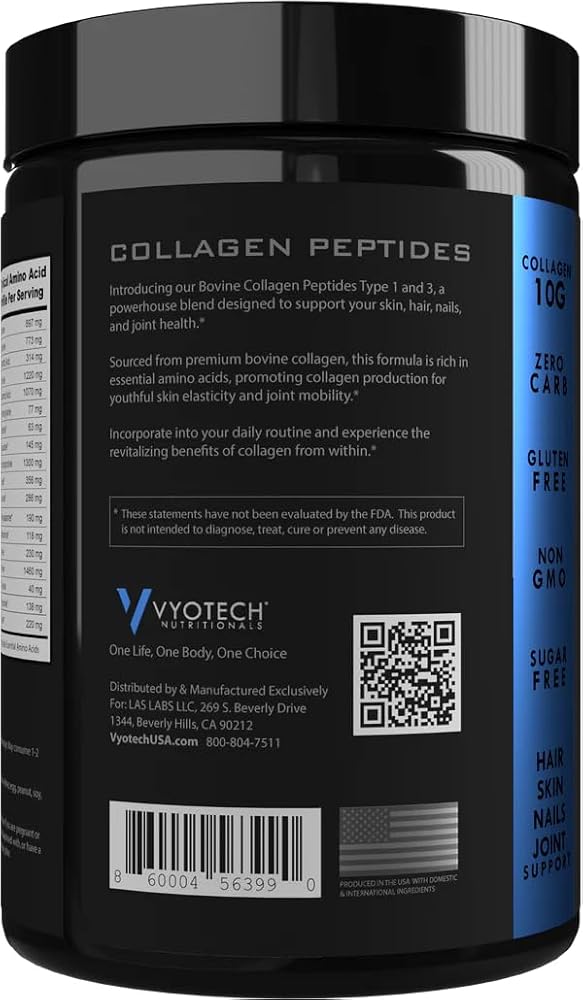 Vyotech Grass-Fed Collagen Peptides Type I & III - 20 Servings - image 2