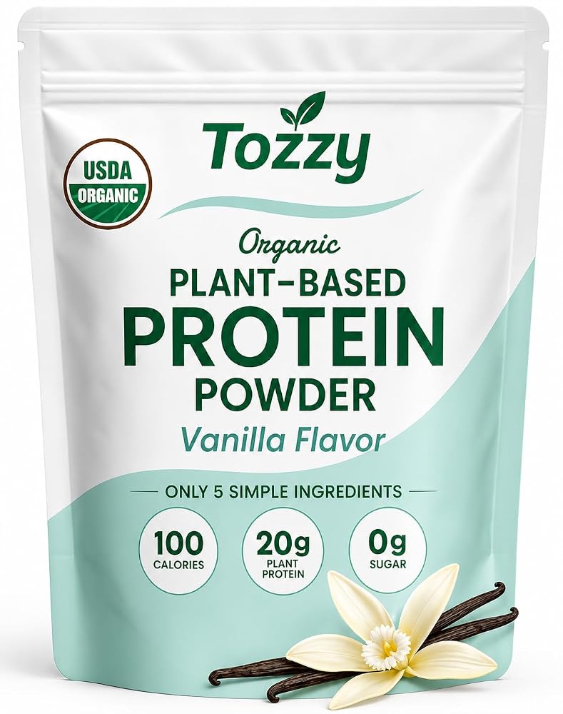 TOZZY Organic Vegan Pea Protein Powder