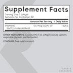 Sports Research® Vitamin D3 with Coconut MCT Oil